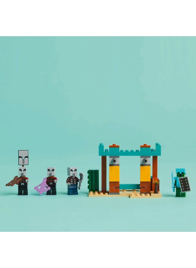 LEGO Minecraft The Illager Desert Patrol Set - Building Toy Features Pillager, Vindicator and Cactus Knight Figures for Pretend Play - Birthday Gift for 7+ Year Old Boys & Girls21267 (105 pieces)  - Image 5