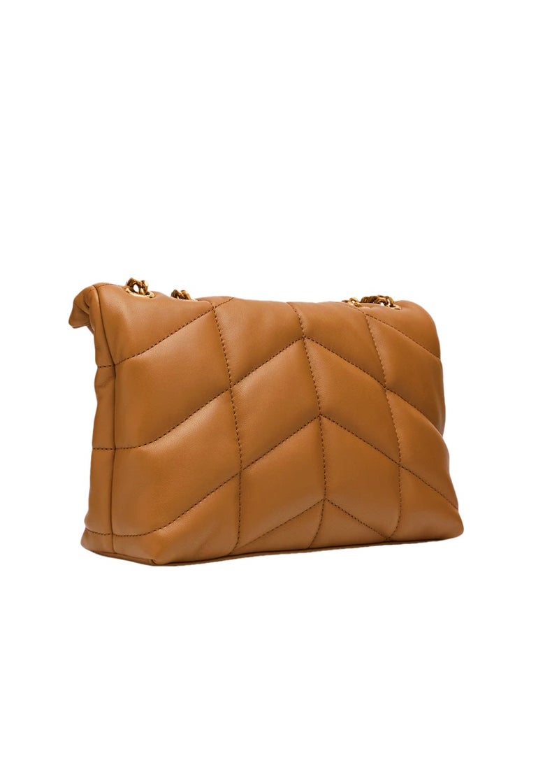 Yves Saint Laurent Lou Puffer Toy YSL Shoulder Bag in Quilted Leather - Image 3