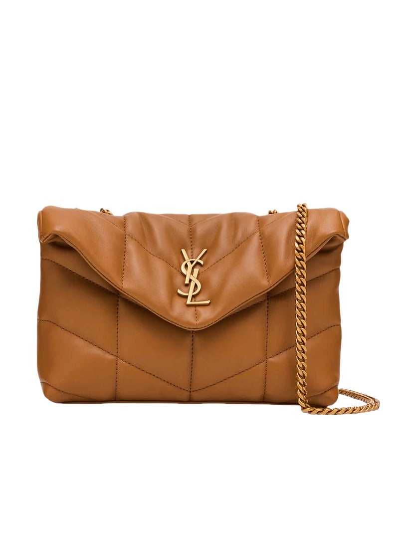 Yves Saint Laurent Lou Puffer Toy YSL Shoulder Bag in Quilted Leather - Image 1