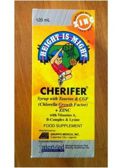 2 Cherifer Syrup w/Taurine, CGF (Chlorella Growth Factor) and Zinc (2 x 120ml)