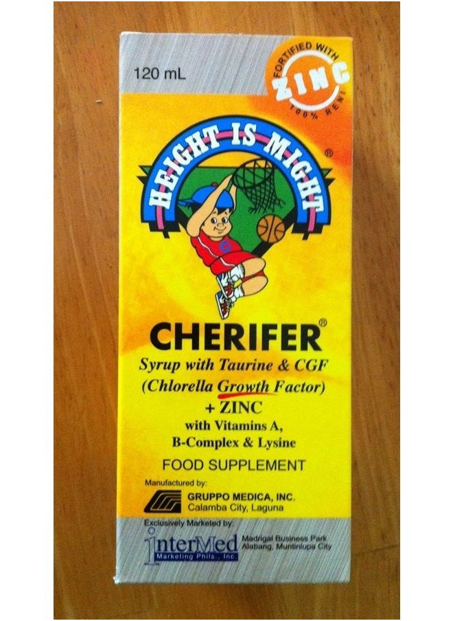 CHERIFER FORTE - 2 Cherifer Syrup w/Taurine, CGF (Chlorella Growth Factor) and Zinc (2 x 120ml) - Image 1