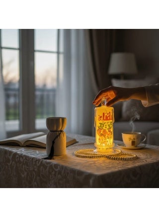 Islamic Ramadan Gift Set – Package includes ceramic incense burner, LED lantern, rosary, and prayer mat - view 4