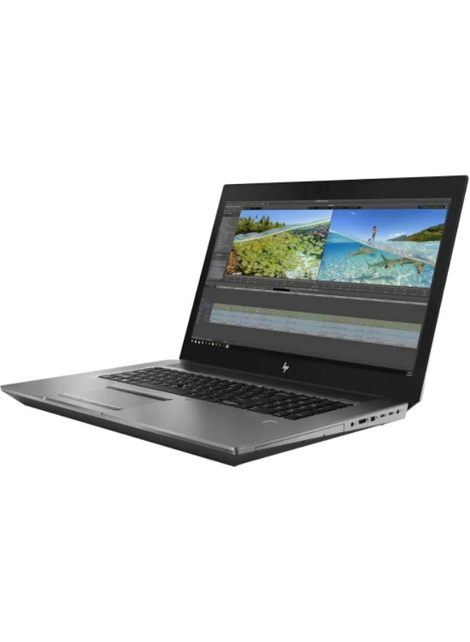 HP لابتوب HP ZBook 17 G6، معالج Intel Core i9-9980HK، 1TB SSD، 32GB RAM، NVIDIA Quadro RTX 5000 بسعة 16GB، شاشة FHD بحجم 17.3 بوصة، ويندوز 10 برو - أسود (مجددة)، درجة A، ضمان 6 أشهر - Image 2