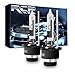RCP RCP - D2R6 - (A Pair) D2R 6000K Xenon HID Replacement Bulb Diamond White Metal Stents Base 12V Car Headlight Lamps Head  - Image 2