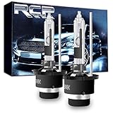 RCP RCP - D2R6 - (A Pair) D2R 6000K Xenon HID Replacement Bulb Diamond White Metal Stents Base 12V Car Headlight Lamps Head  - Image 1