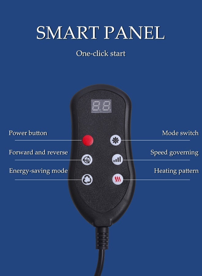 DUNISO Foot Massager with Heat,Foot and Calf Massager with Roller,Adjustable Intensity for Foot Massage,Equipped with Intelligent Panel,Pain Relief Promotes Blood Circulation,for Home or Office Use - Image 4