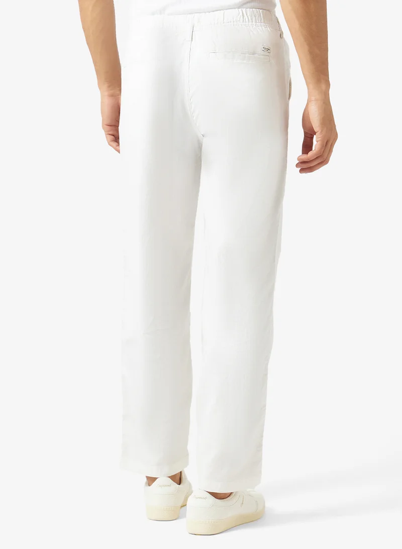 JACK & JONES  Linen Blend Casual Trouser for Men | Best Price UAE