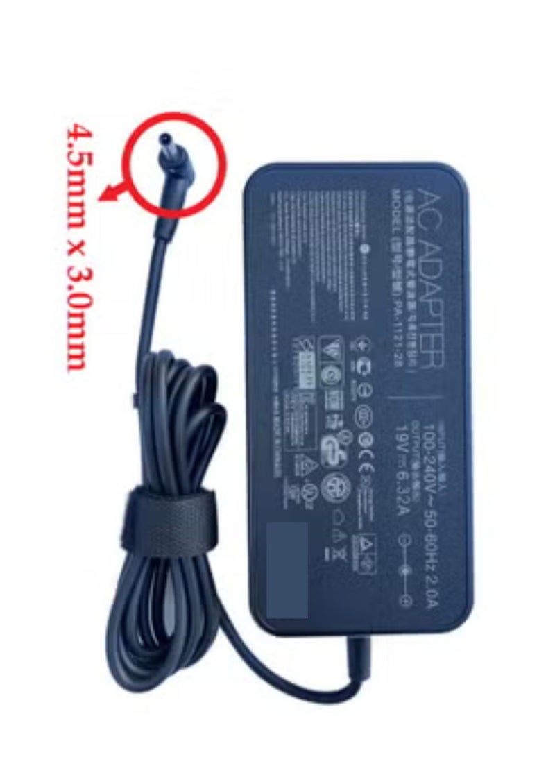 REPLACEMENT 120W 19V 6.32A Laptop Notebook Power Adapter For 4.5 x 3.0,Plug