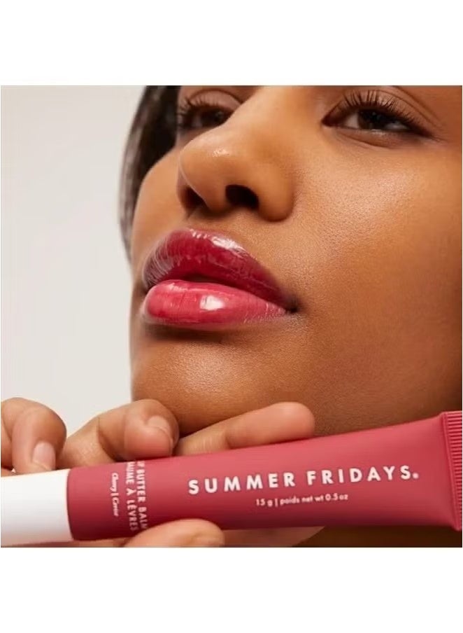 SUMMER FRIDAYS Lip Balm,Moisturizing Natural Lip Balm,Moisturizes And Brightened, Contains Shea Butter, Lip Care For Dry Lips - Cherry (.5 Oz) - Image 4