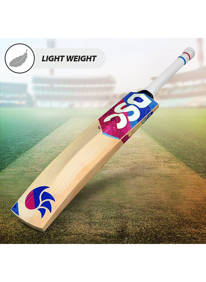 DSC - Intense Storm Cricket Bat | Size: Short Handle | Material: Kashmir Willow | Ball Type : Leather Ball | Playing Style : All-Round | Crosswave Band | Players Skill level: ‎Intermediate - Image 1