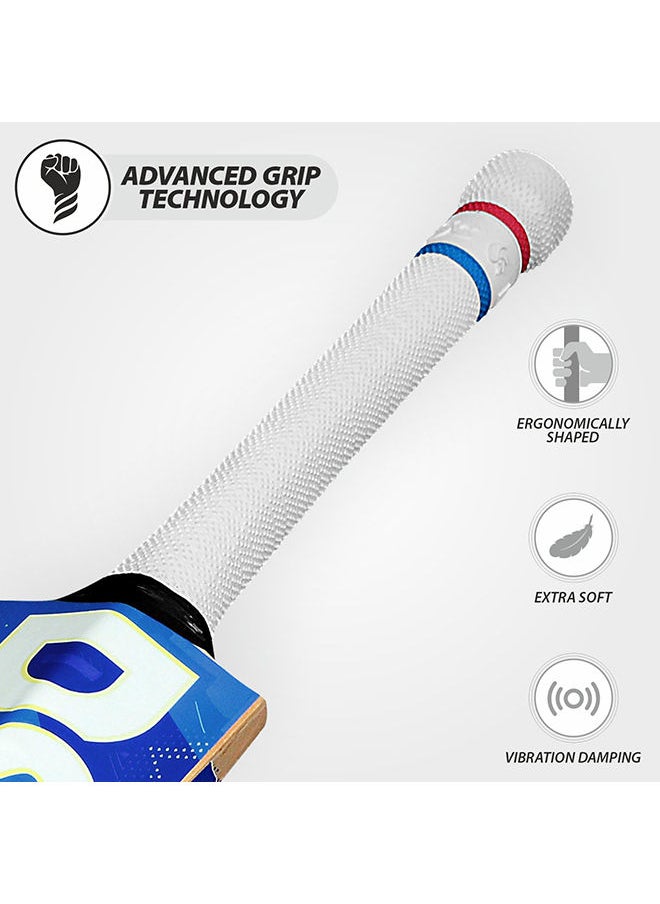 DSC - Intense Storm Cricket Bat | Size: Short Handle | Material: Kashmir Willow | Ball Type : Leather Ball | Playing Style : All-Round | Crosswave Band | Players Skill level: ‎Intermediate - Image 1