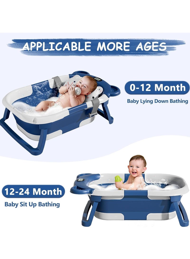 Hanayo Collapsible Baby Bathtub Portable Travel Infant Tub - Image 3