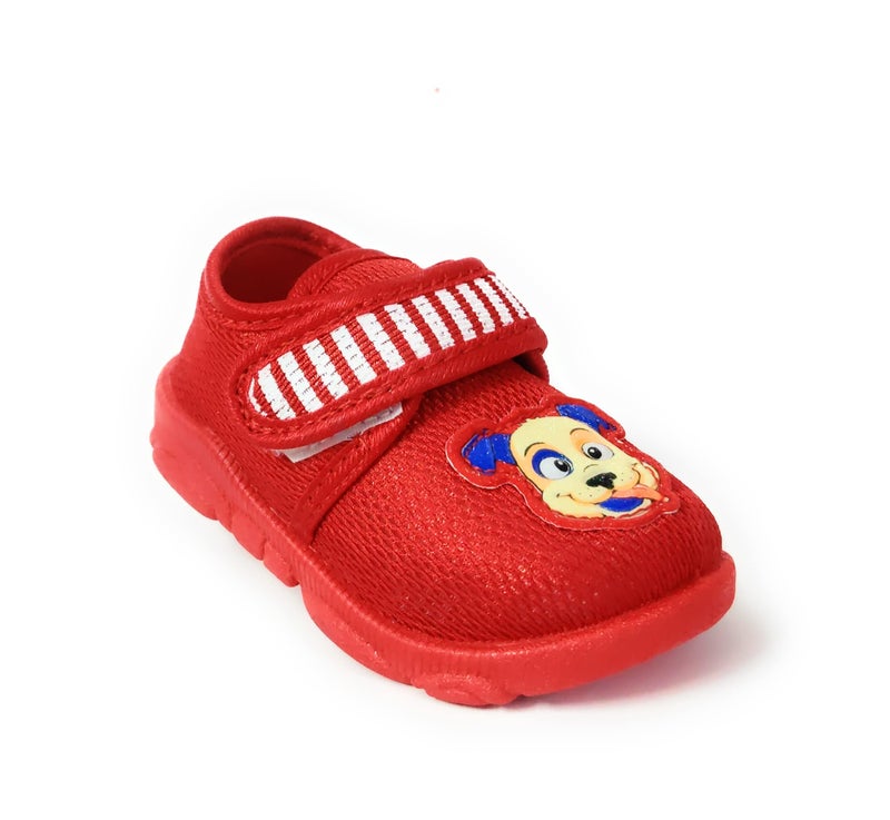 Coolz Kids Chu-Chu Sound Musical First Walking Shoes Star-01 for Baby Boys and Baby Girls for 9-24 Months (Red, 12_Months) - Image 1