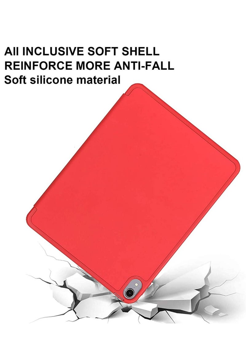 Case for New iPad Air 5th Generation (2022)/iPad Air 4th Generation (2020) 10.9 Inch, with Screen Protector and Auto Wake/Sleep Cover, Scarlet - Image 5