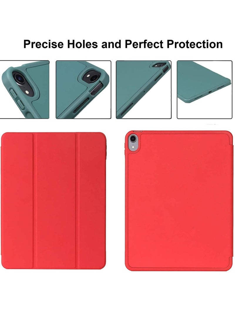 Case for New iPad Air 5th Generation (2022)/iPad Air 4th Generation (2020) 10.9 Inch, with Screen Protector and Auto Wake/Sleep Cover, Scarlet - Image 4