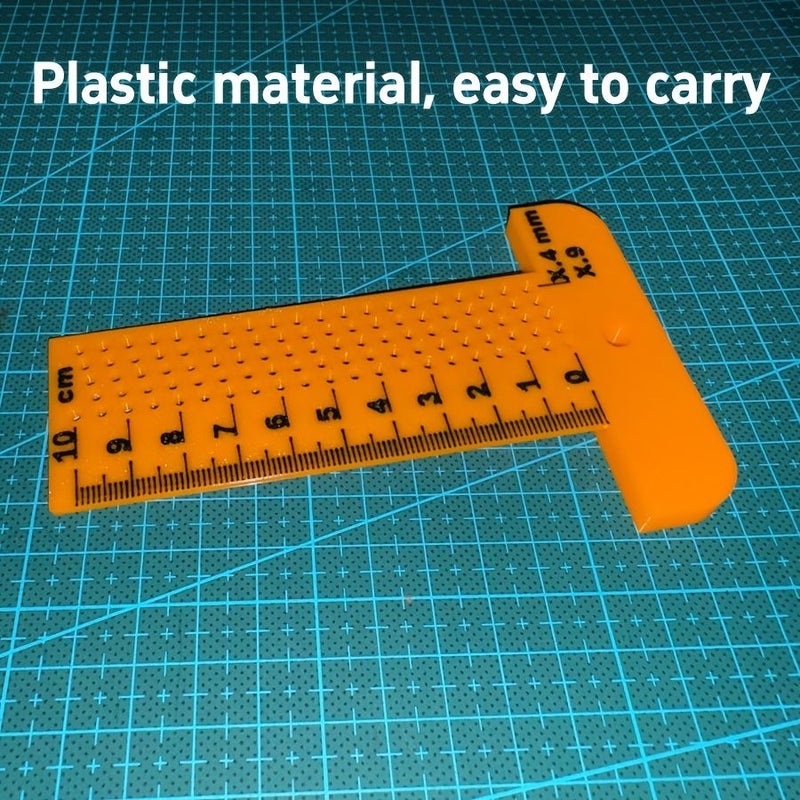 Plastic Woodworking Marking Ruler Multi Specification Hole Layout Measuring Tool - Image 4