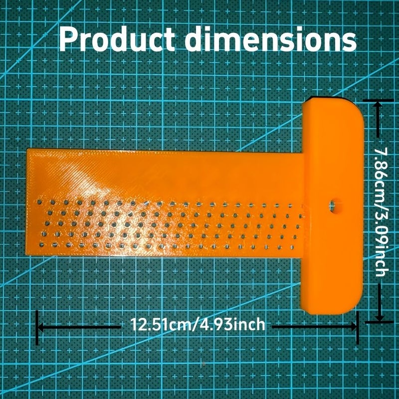 Plastic Woodworking Marking Ruler Multi Specification Hole Layout Measuring Tool - Image 3