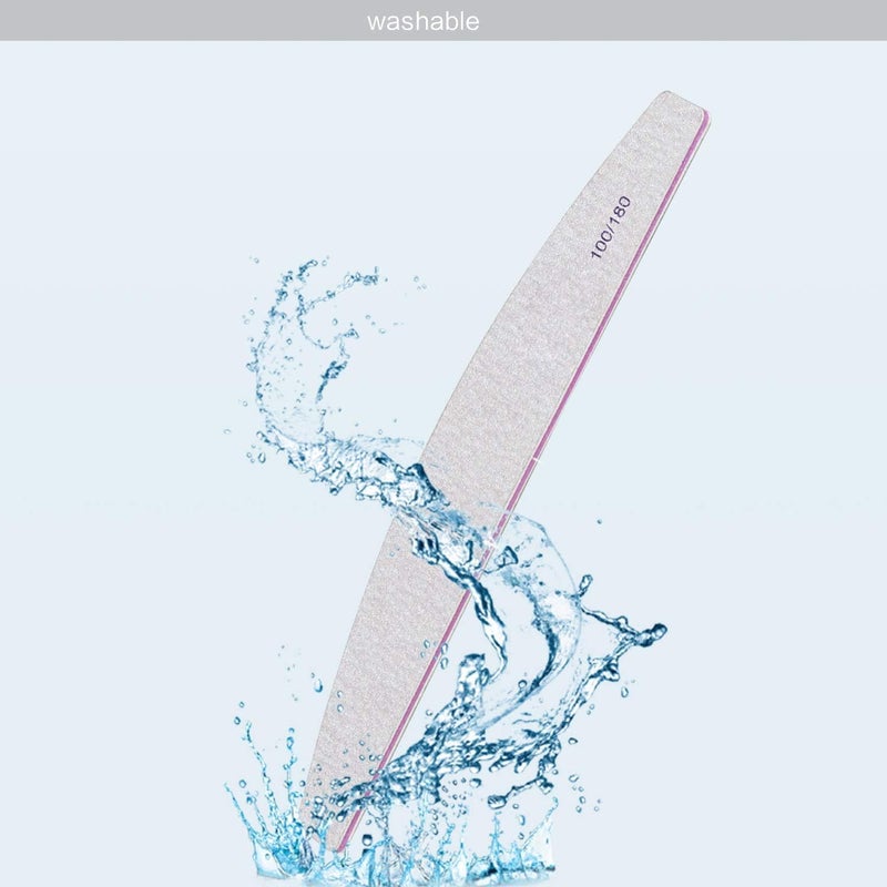 Starthi Nail File 10 PCS Professional Nail Files Double Sided Emery Board(100/180 Grit) Nail Styling Tools Pet Grooming Tools for Home and Salon Use - Image 5