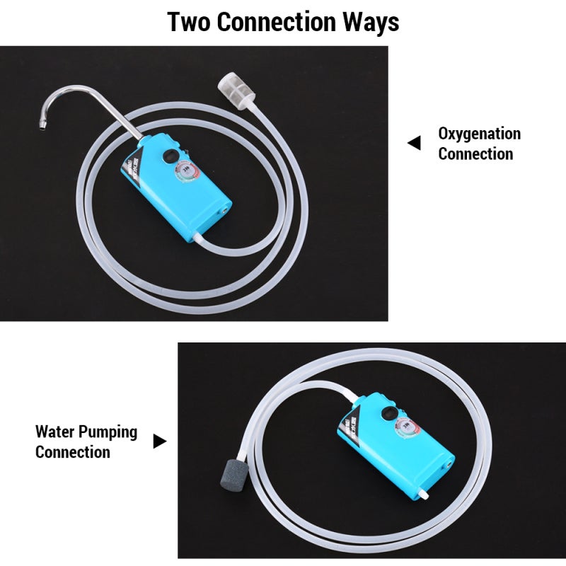 Fishing Oxygenation Air Pump Green Touchless Sensor 3 Modes Free Switchable Pumping Oxygenation - Clip-On Design Intelligent Water Oxygen Pump for Outdoor Fishing - Image 3