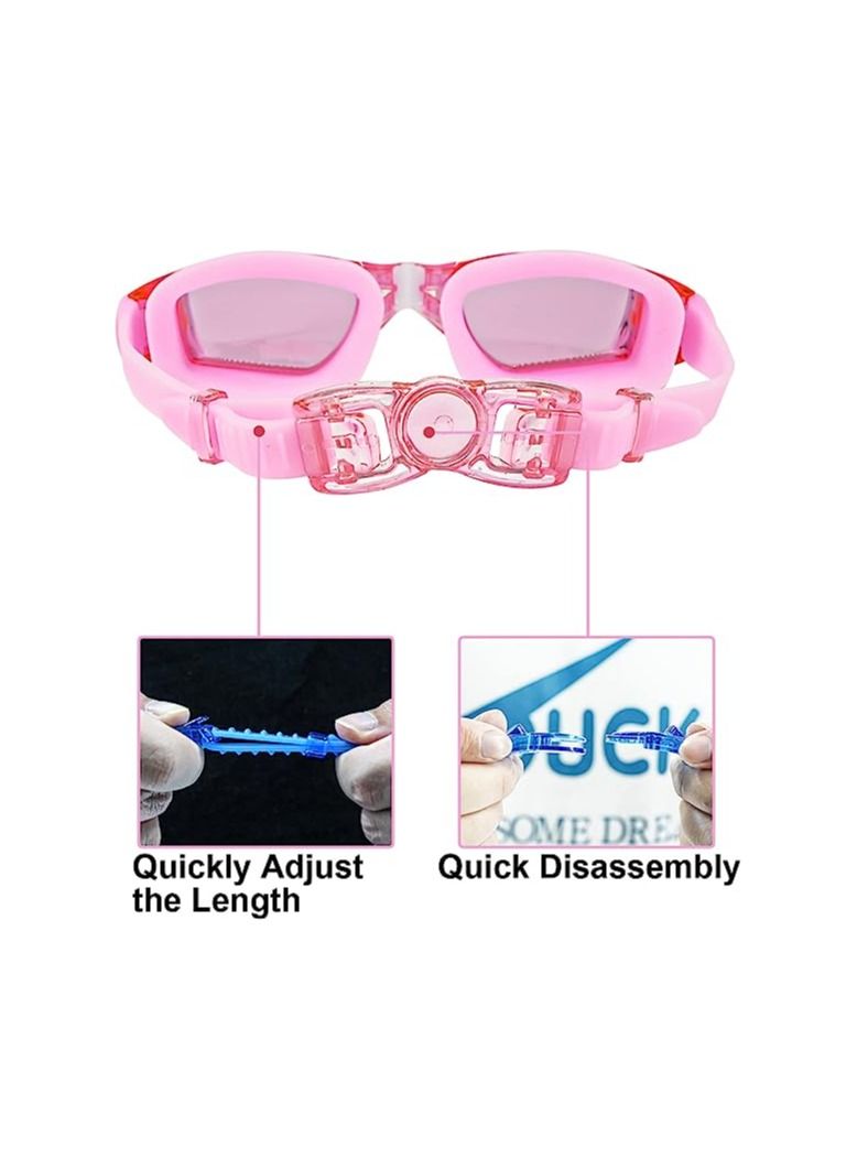 ORiTi Adult Swim Swimming Goggles Glasses Gear for Womens Mens Youth Goggles Swim with Nose Cover Caps Ear Plugs Anti Fog - Image 2