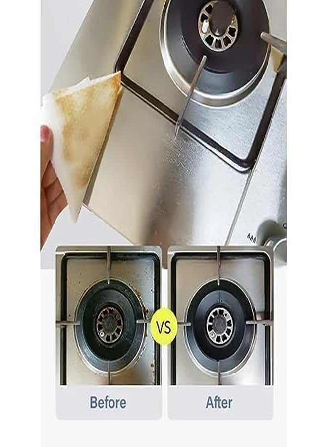 ميسلو مناديل تنظيف المطبخ من ميسلو، 80 قطعة، مناديل مبللة للاستخدام مرة واحدة، مناشف قماشية منزلية لإزالة بقع الشحوم وتنظيف الطاولات الزجاجية. - Image 2