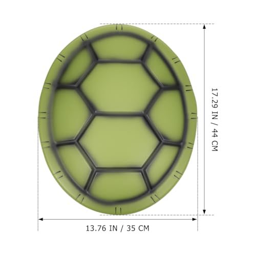 SAFIGLE 5Pcs Turtle Shell Backpack：Turtle Shell Props for Kids Eva Lightweight Cosplay Accessories - Olive Green Cosplay Props Lightweight and Comfortable Perfect for Halloween, Parties and Festivals - Image 2