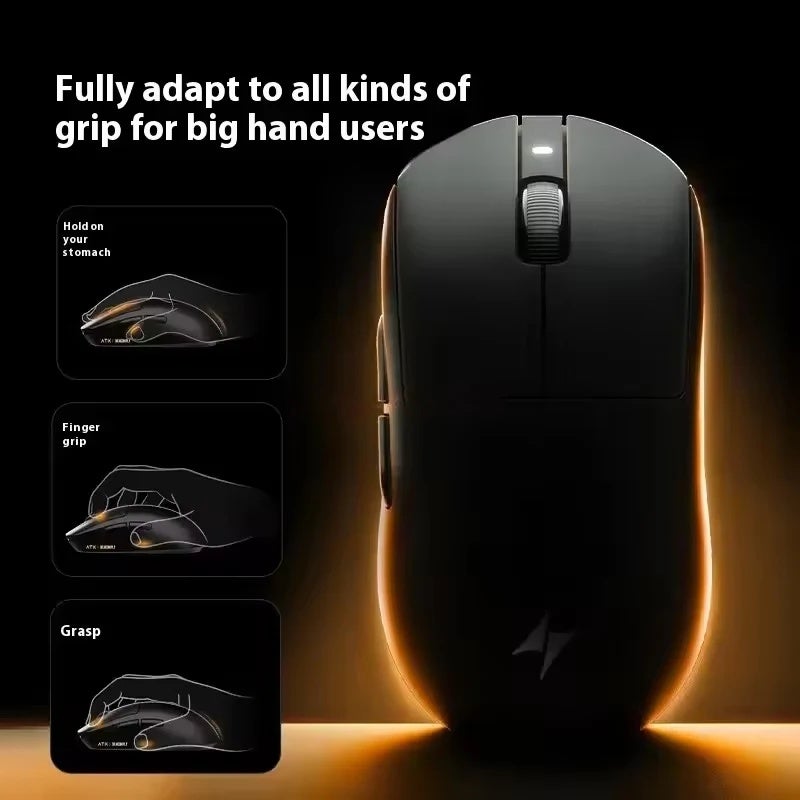 اي تي كي ماوس ATK Dragonfly A9 Pro Max Lightweight Tri-Mode Wireless Gaming Mouse, PAW3950 Ultra, 42000DPI, 8KHz, Rgb, for PC - Image 3