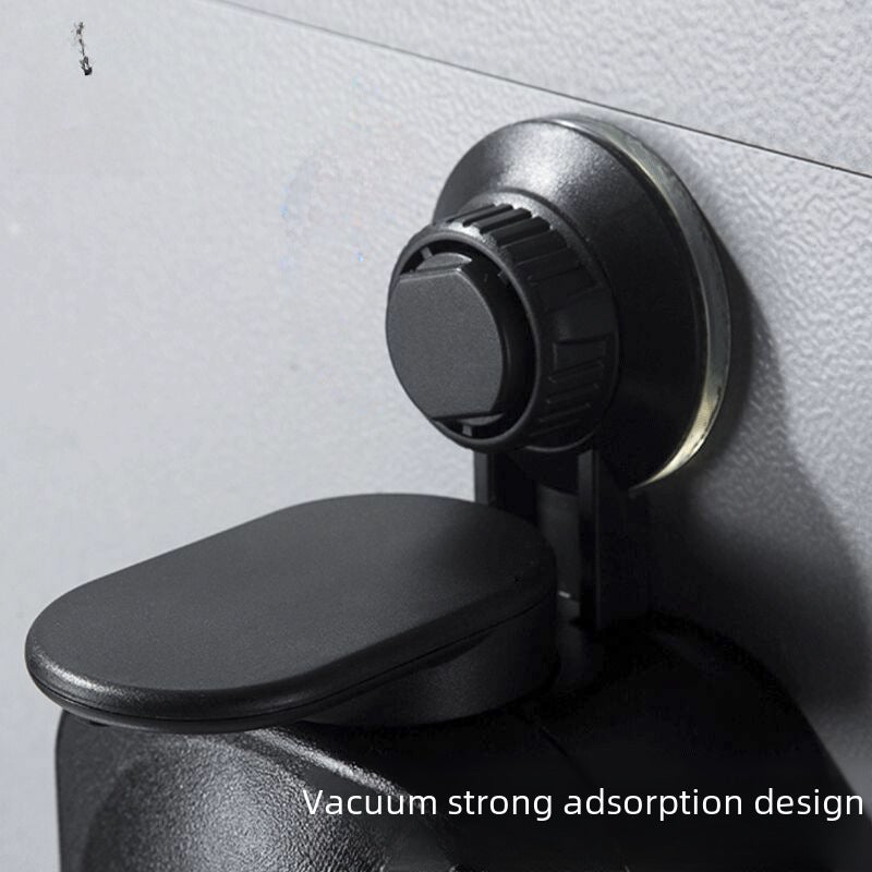 Bathroom Manual Soap Box Creative Suction Cup Soap Press Wall-Mounted Punch-Free Plastic Soap Dispenser 200ml(Black) - Image 4