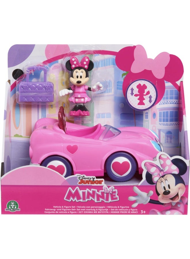 Disney Junior Minnie Mouse Vehicle & Figure Set - Car (7.62 cm, Pink) - Image 1