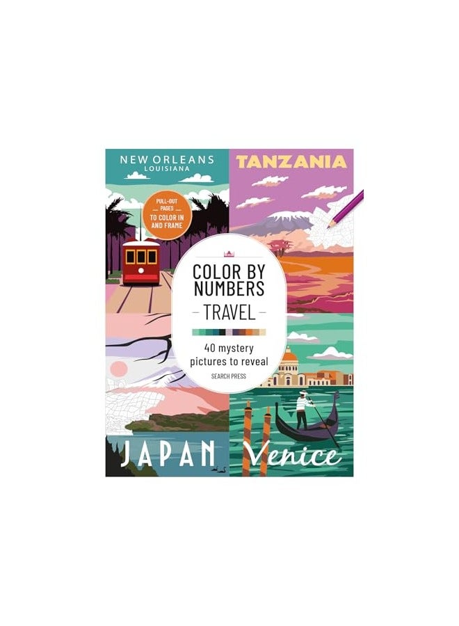 Color By Numbers Travel 40 Mystery Pictures To Reveal