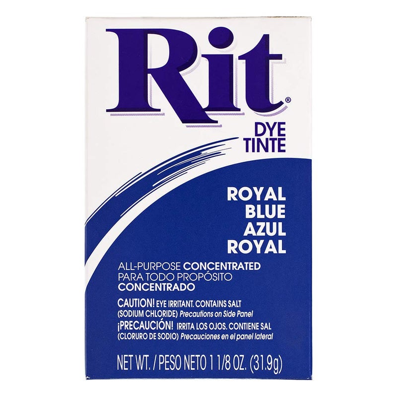 RIT All Purpose Concentrated Rit Dye Powder Single Pack for Clothing, DÃ©cor, and Crafts â€“ Royal Blue - Image 1