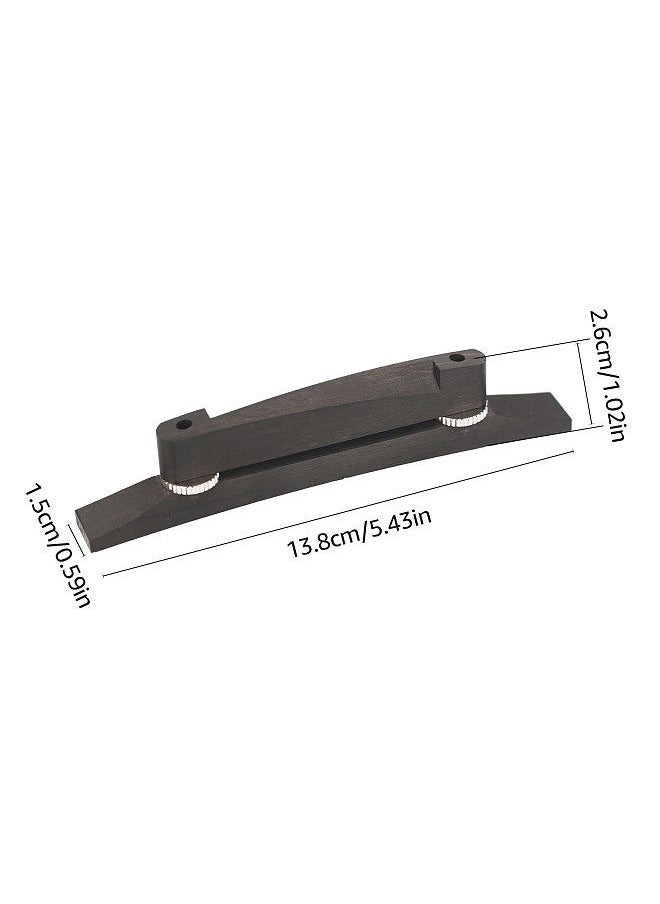 Generic - Jazz Guitar Bridge Floating Archtop Bridge With Adjustable Thumbwheel For Archtop Guitars - Image 1