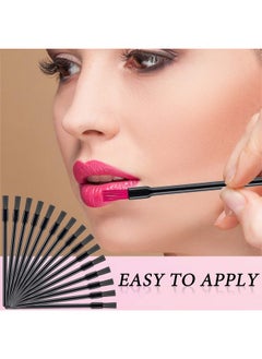 Patelai 150 Pieces Disposable Lip Gloss Brushes Lipstick Wands Flat Brush Multifunctional Makeup Brush Applicator Tool For Makeup Cosmetic  - Image 5