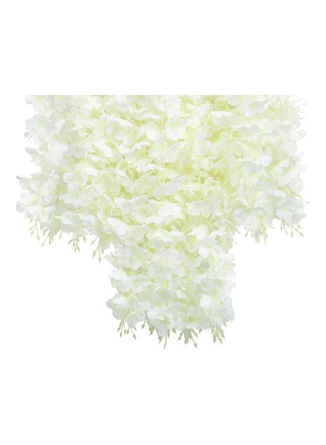 24-Piece Artificial Wisteria Vine Hanging Garland White/Green - Image 4