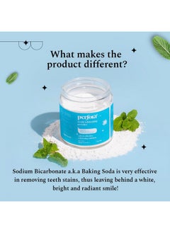 Perfora Teeth Whitening Powder - 50G | Enamel Safe Oral Care For Effective Teeth Whitener Solution | Stain Removal & Triple Mint Formula For Long Lasting Freshness | Formulated With Baking Soda  - Image 2