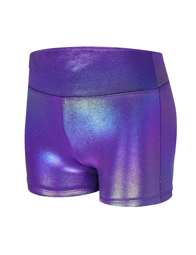 Nokecina Girls Gymnastics Leotard Size 6-7 Years Old Shiny Purple Heart Sleeveless Bodysuits Practice Outfits - Image 5