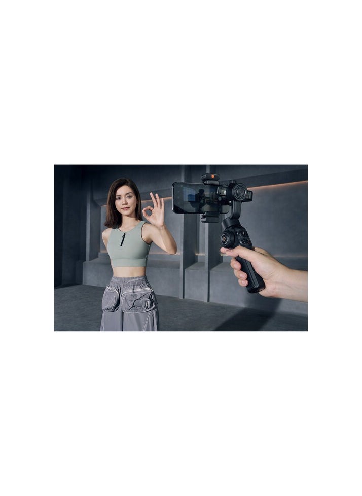 Zhiyun Zhiyun Smooth 5S AI 3-Axis Smartphone Gimbal (Black) - Professional Stabilizer for Vlogging & Mobile Filmmaking  - Image 5