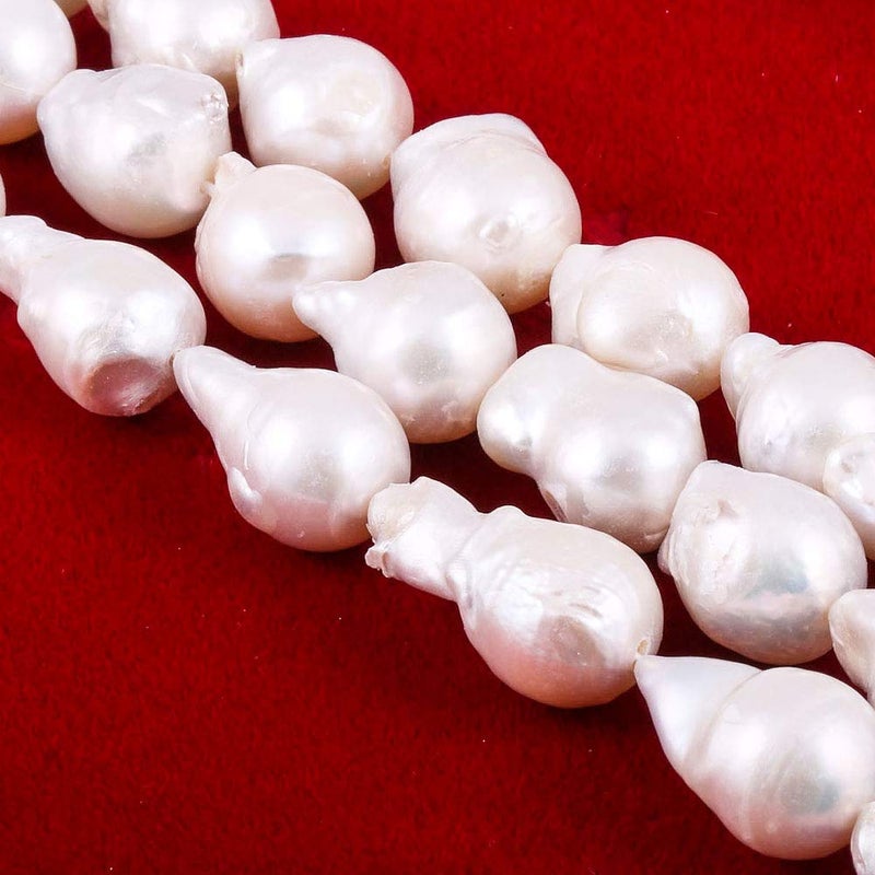 Baroque Pearl Beads Natural Irregular Cultured Freshwater Pearl Loose Bead for DIY Women Pendants Earrings Jewelry Making 142 inch