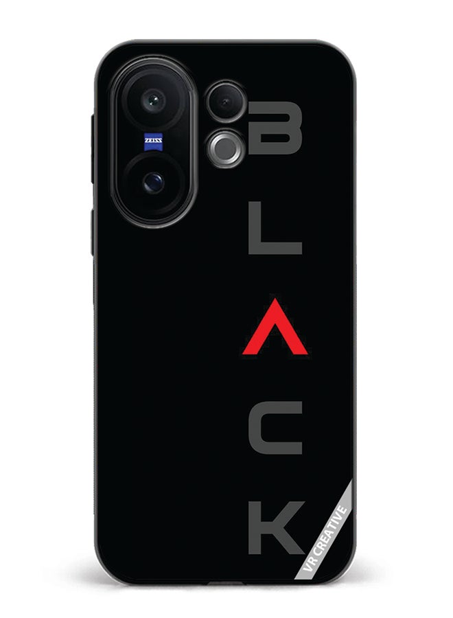 Protective Case Cover For Vivo X200 FE Black Design Multicolour