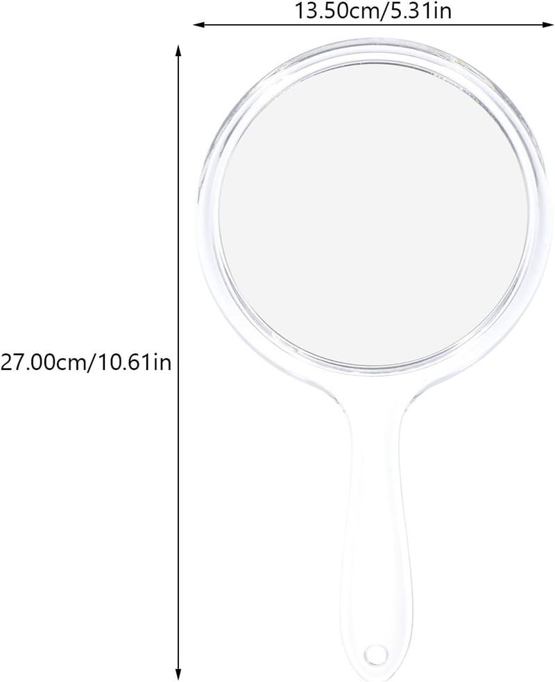 Handheld Makeup Mirror Portable Compact Cosmetic Vanity Mirror for Travel and Daily Use - Image 2