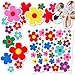 Amabro 70 PCS Flowers Car Stickers Set Car Decals Bicycle Sticker Motorcycle Bus Scooter Vinyl Waterproof Stickers Outdoor for Window Journal Planner Laptop Luggage Decoration Color B - Image 2