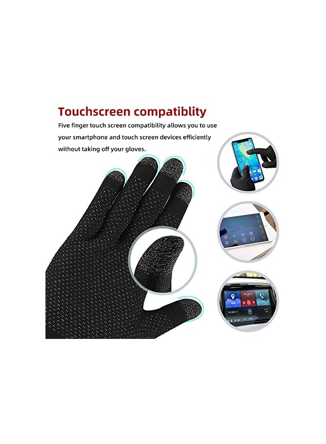 Green Tiger Game Gloves, Anti-Sweat Breathable, Touch Finger Gaming Glove for Highly Sensitive Nano-Silver Fiber Material, Dot Silica Gel Palm Non-Slip Design, Support Almost All Mobile Gaming - Image 3