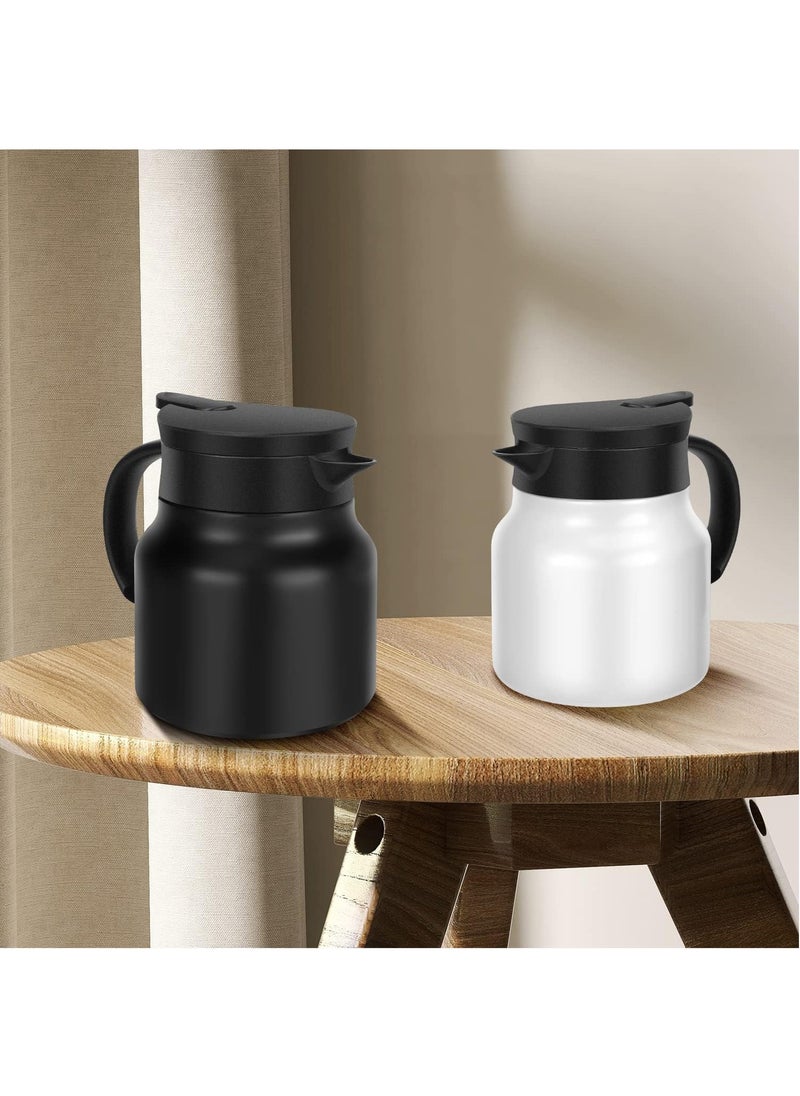 Arabest 34oz Thermal Coffee Carafe, Stainless Steel Insulated Vacuum Thermos Coffee Carafes For Keeping Hot/Cold, Travel Size Coffee Carafe Airpot, Tea, Water, Beverage Dispenser, Black  - Image 3