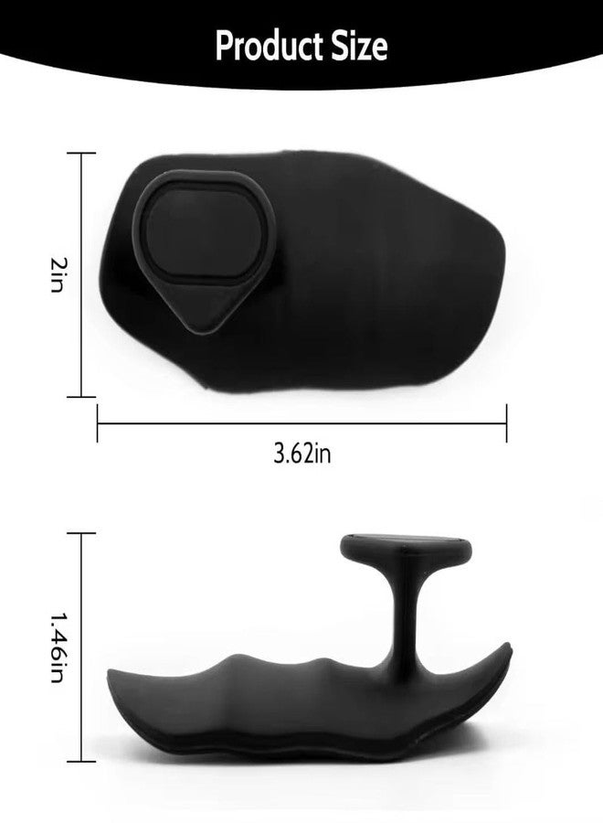 ENNCOZY Gym Hand Grip, 1 Pair Hand Grip for Gym, Black Silicone Hand Gripper for Men and Women, Ergonomic Design for Strength Training, Fitness, And Daily Use, Suitable for Home, Office - Image 2