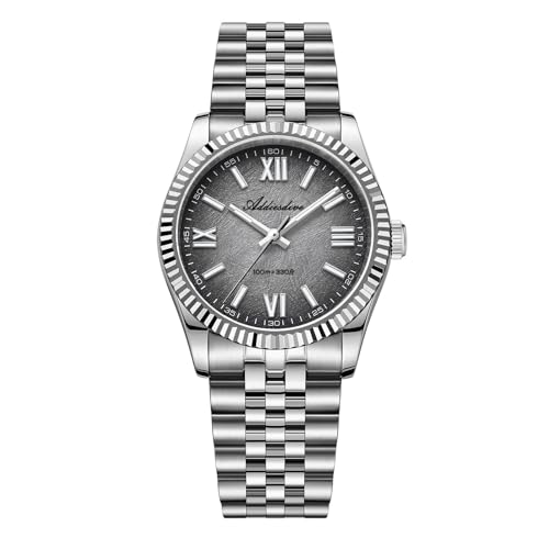 ADDIESDIVE Mens Luxury Watches Synthetic Sapphire Fluted Bezel VH Sweeping Second Movement 100 M Waterproof Watch for Swimming/Surfing - Image 1
