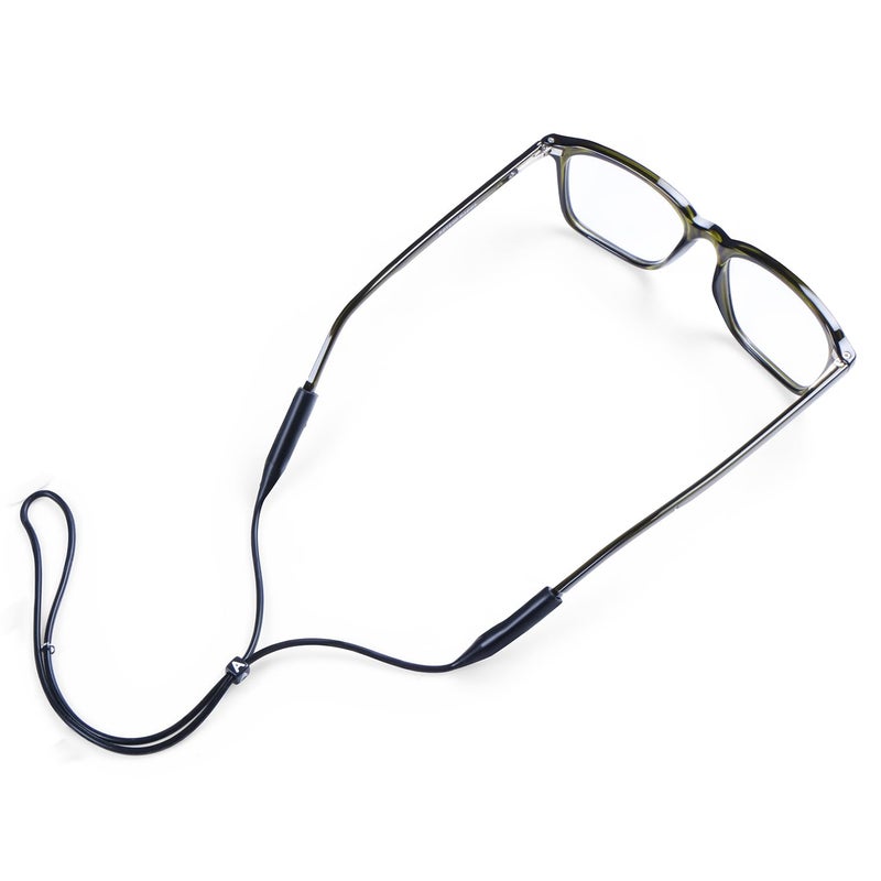 AEC SilFlex Adjustable Silicone Glasses Strap – Sport Sunglass Holder Retainer Cord Around Neck | Soft Elastic Sweatproof Eyewear Accessory for Men, Women & Kids - Image 4