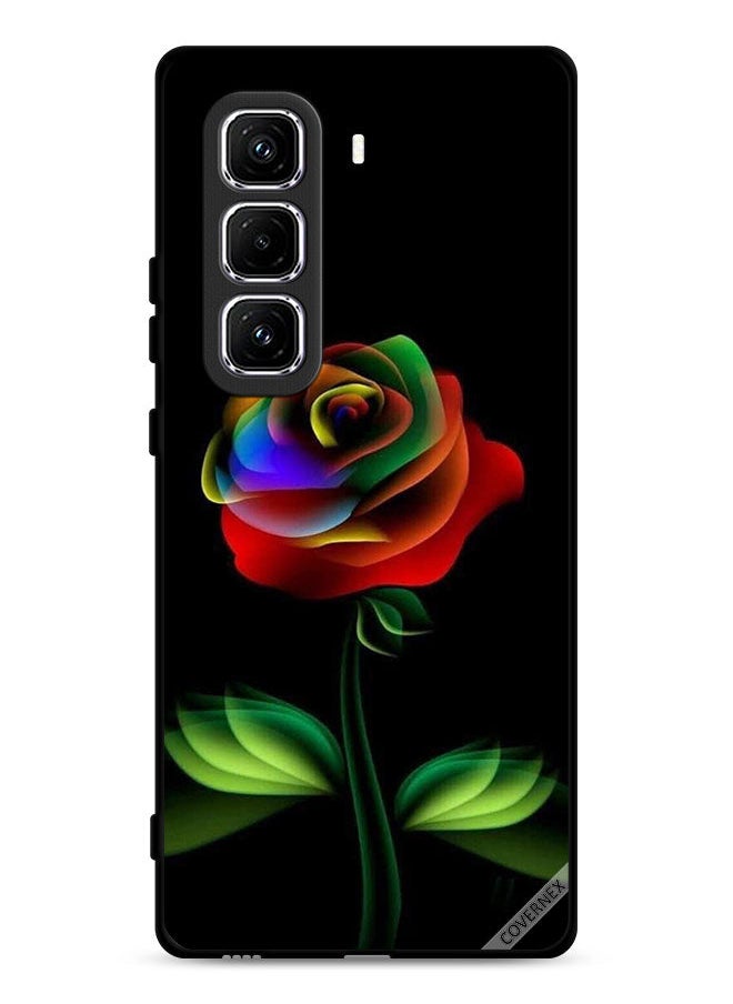 Covernex Infinix Hot 50 Pro Plus 4G Protective Case Cover Rainbow Color Rose  - Image 1
