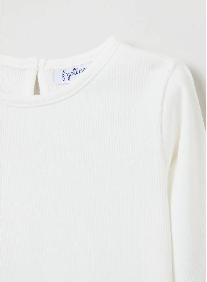 Ovs T-shirt with long ribbed sleeves