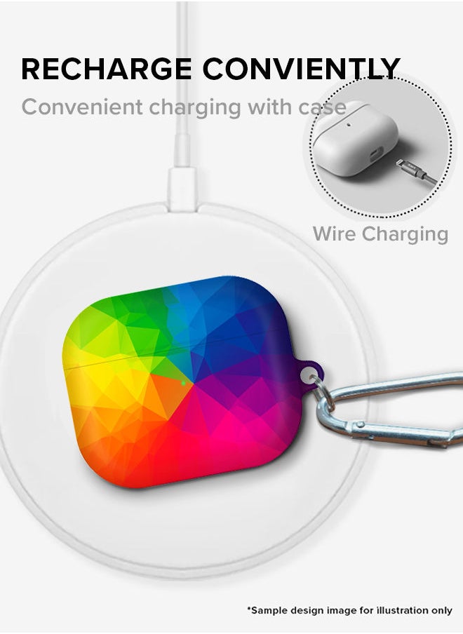 Stylizedd - StylePods Case for Airpods 3rd Gen Case With Anti-Lost Keychain - Paper Planes - Image 1
