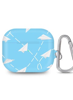 StylePods Case for Airpods 3rd Gen Case With Anti-Lost Keychain - Paper Planes